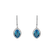 Diamond earrings with Topaz Odin2