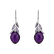 Diamond earrings with Amethyst Persephone2