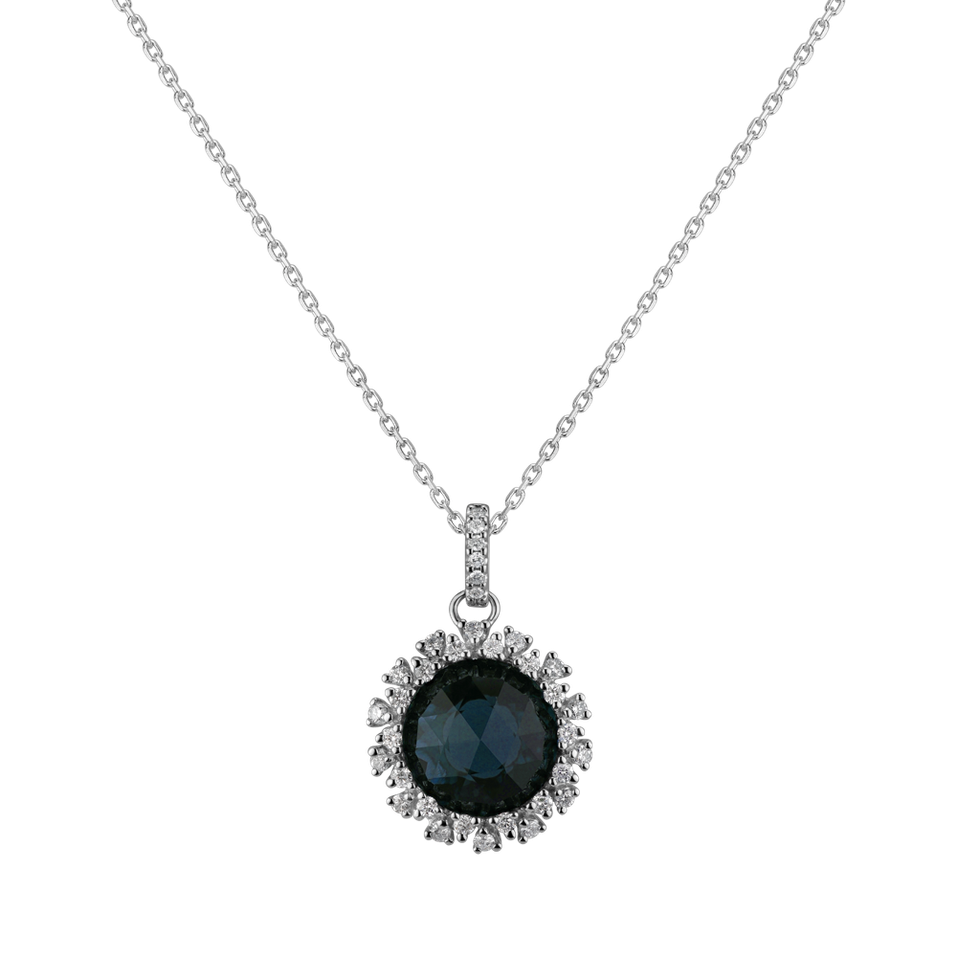 Diamond pendant with Topaz Gaven
