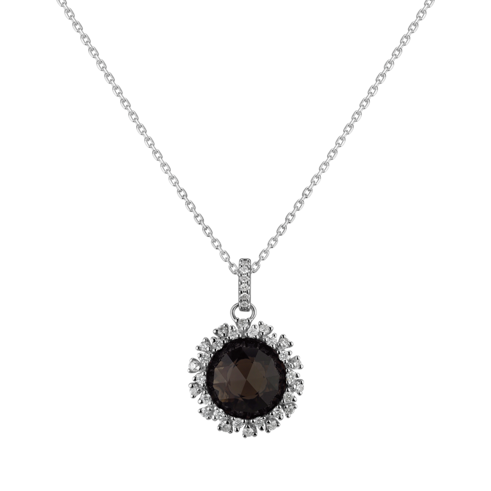 Diamond pendant with Quartz Gaven