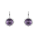 Diamond earrings with Amethyst Sandra2