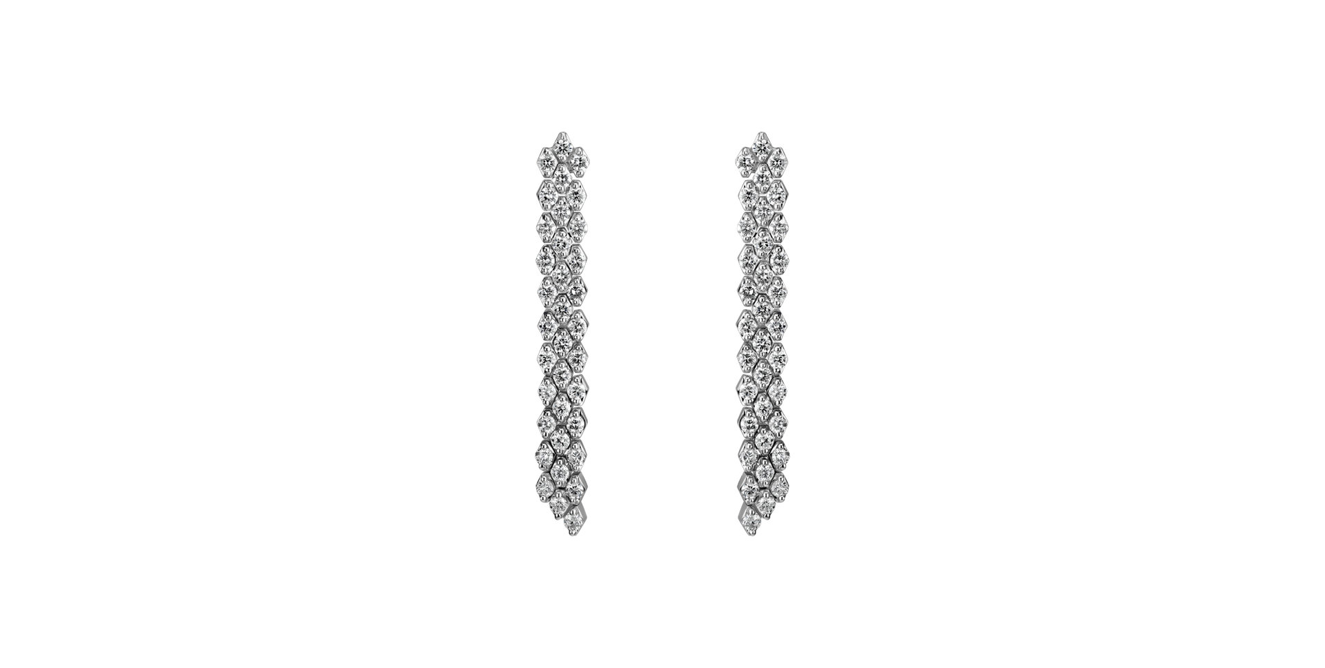 Diamond earrings Brilliant Waterfall
