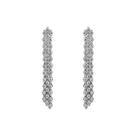 Diamond earrings Brilliant Waterfall