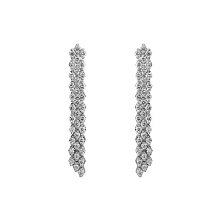Diamond earrings Brilliant Waterfall