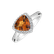 Ring with Citrine and diamonds Luciole2