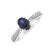 Diamond ring with Sapphire Night Lady2