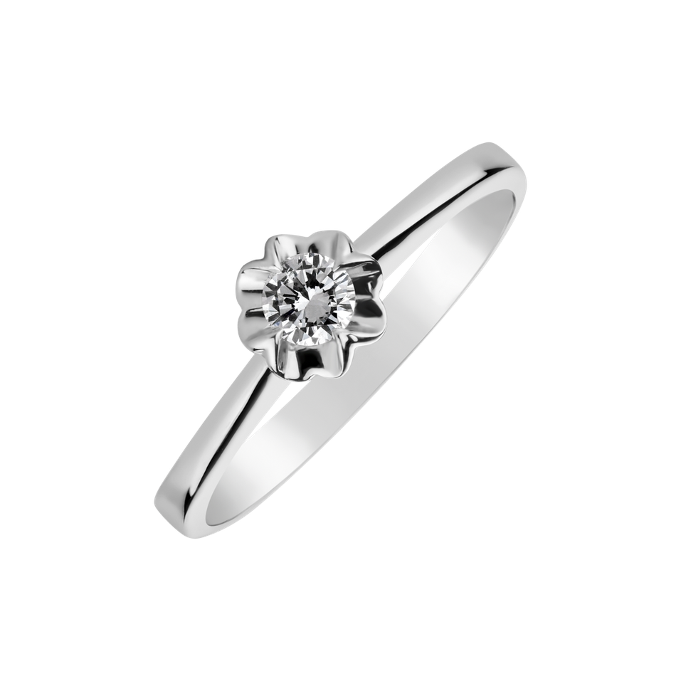 Diamond ring Classic Flower
