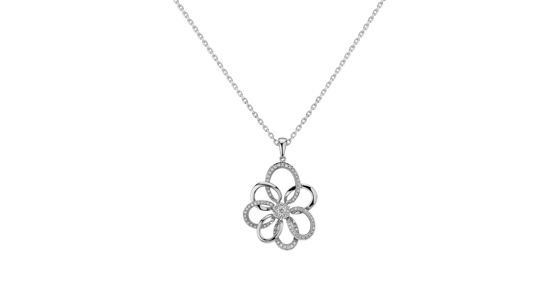 Diamond pendant Open Circles