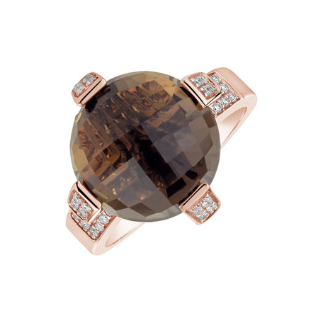 Diamond ring with Quartz Berserker
