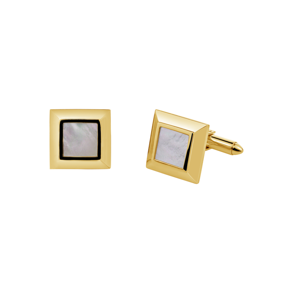 Cufflinks with Mother of Pearl Vibrant Vignette