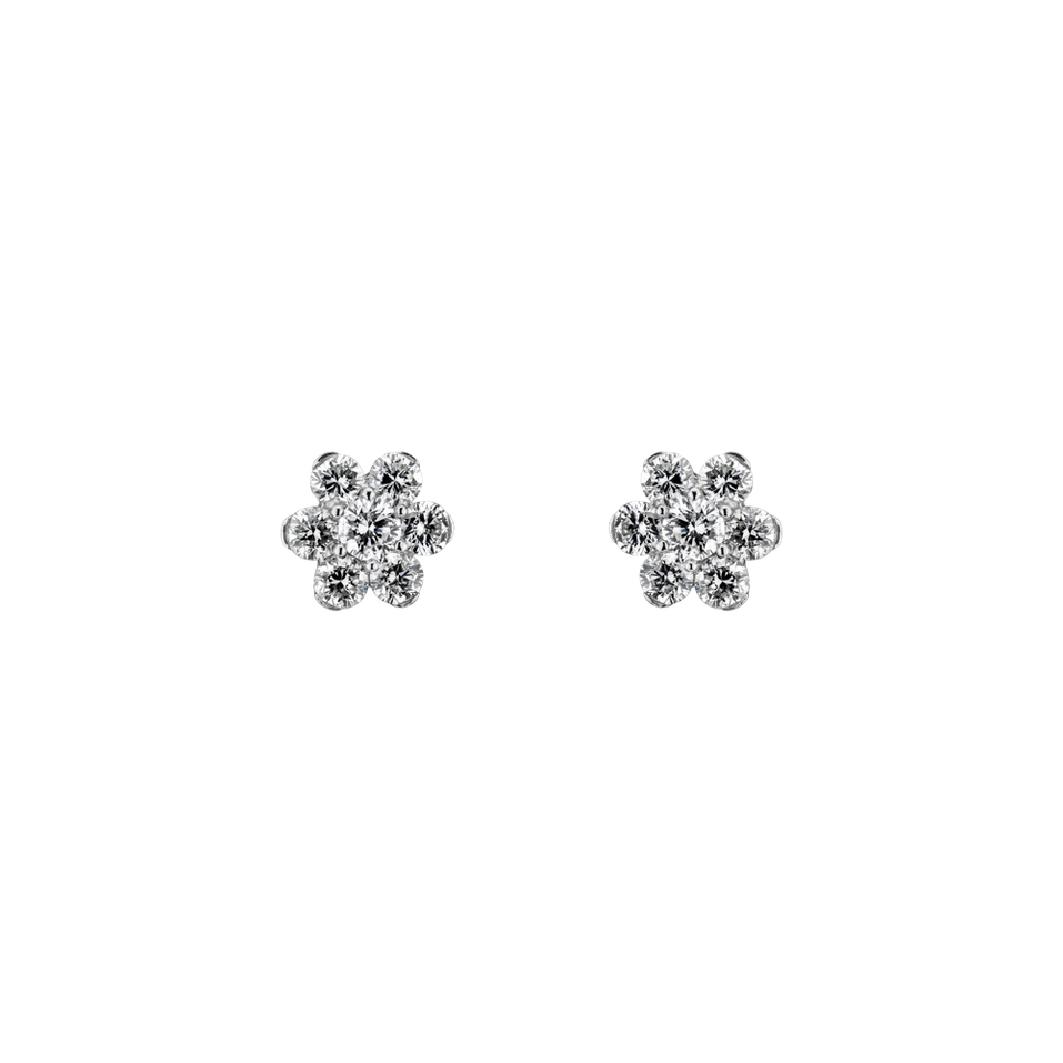 Diamond earrings Little Flower