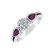 Diamond ring with Ruby Heaven Princess2