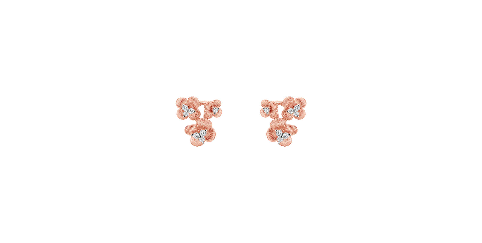 Diamond earrings Majestic garden