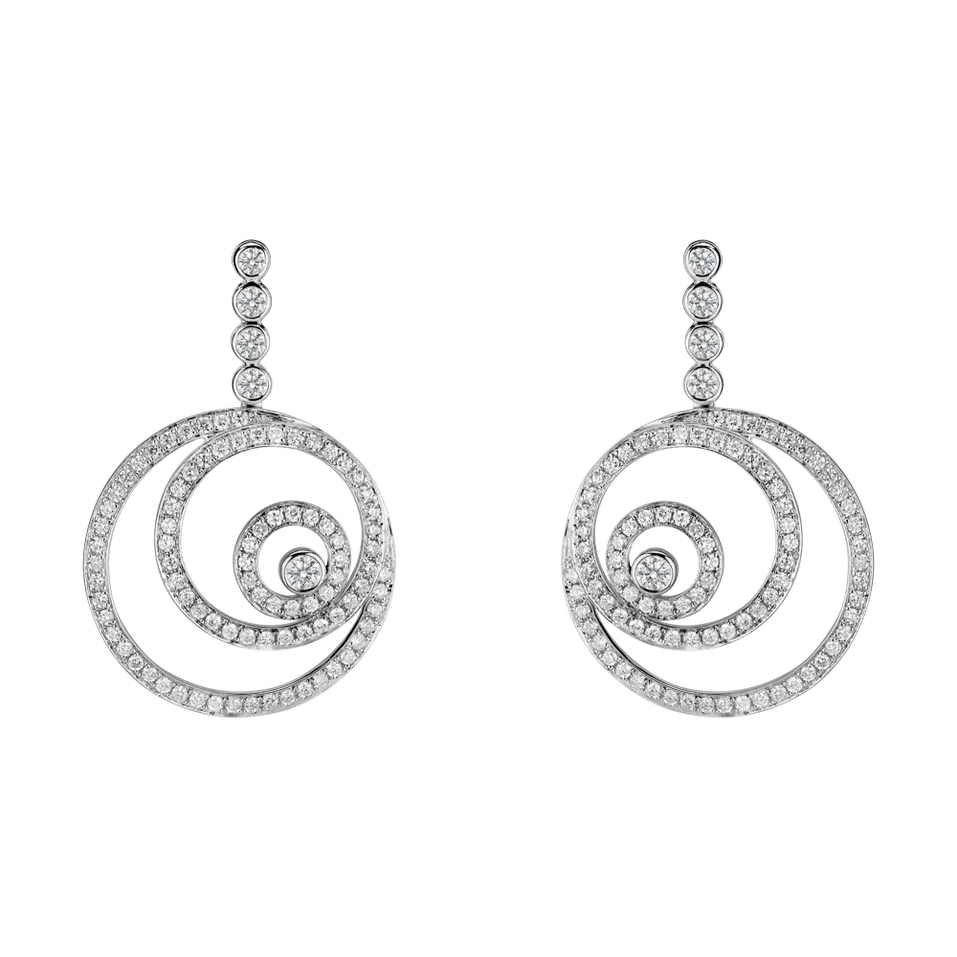 Diamond earrings Noble Spiral