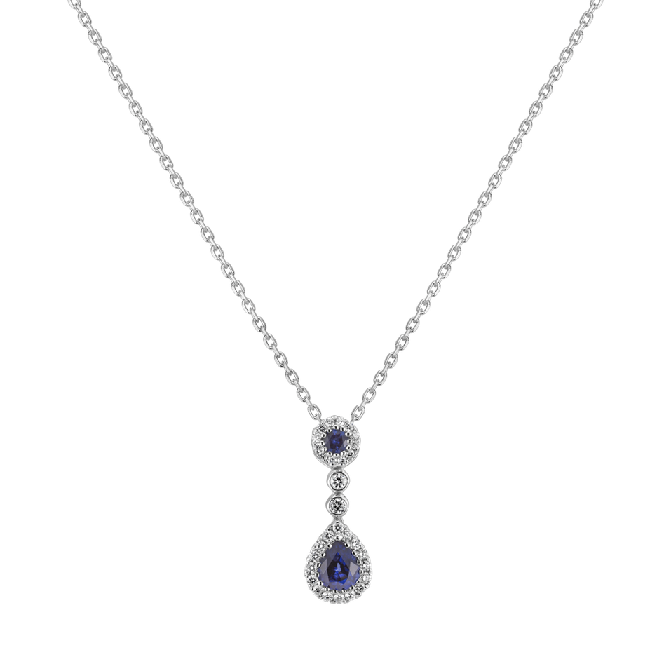 Diamond pendant with Sapphire Arcane Storm