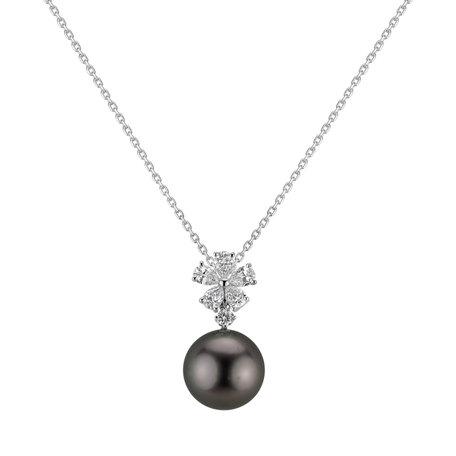 Diamond pendant with Pearl Tahitian Prince
