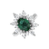 Diamond ring with Emerald Emerald Queen2