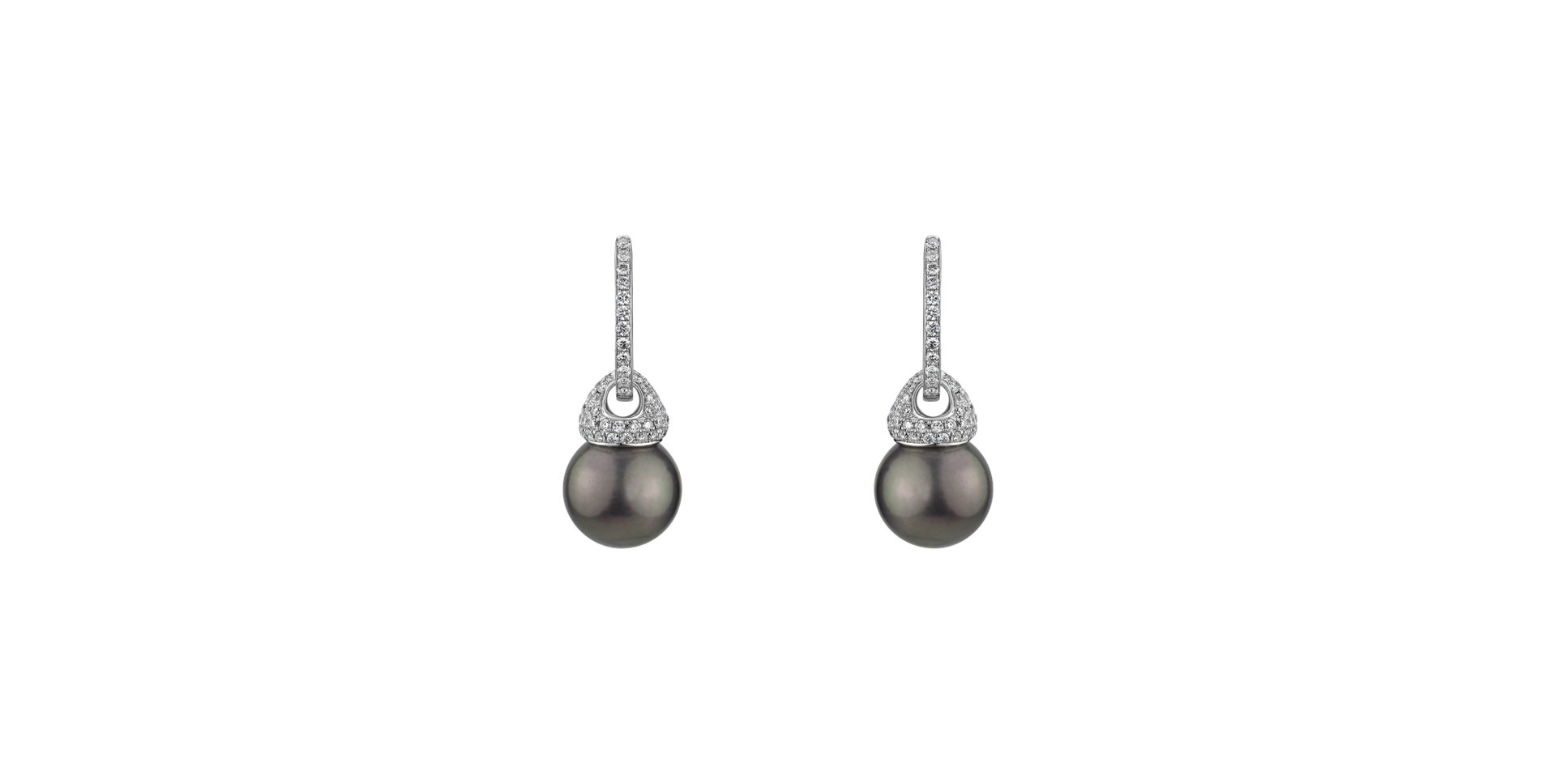 Diamond earrings with Pearl Lady Ocean
