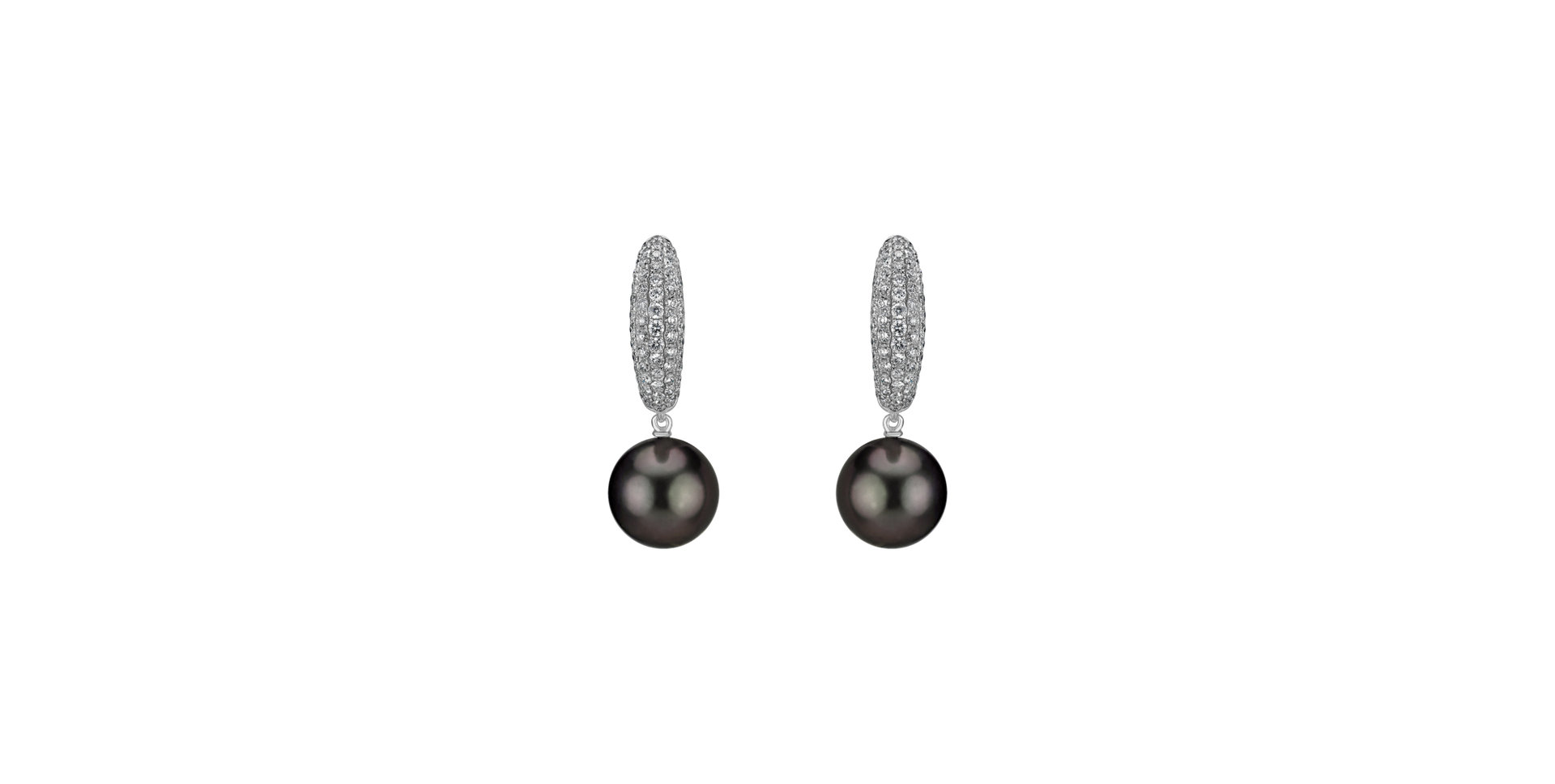 Diamond earrings with Pearl Eternal Waters