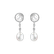 Diamond earrings with Pearl Swinging Pearls2