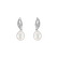 Diamond earrings with Pearl Maricela River2