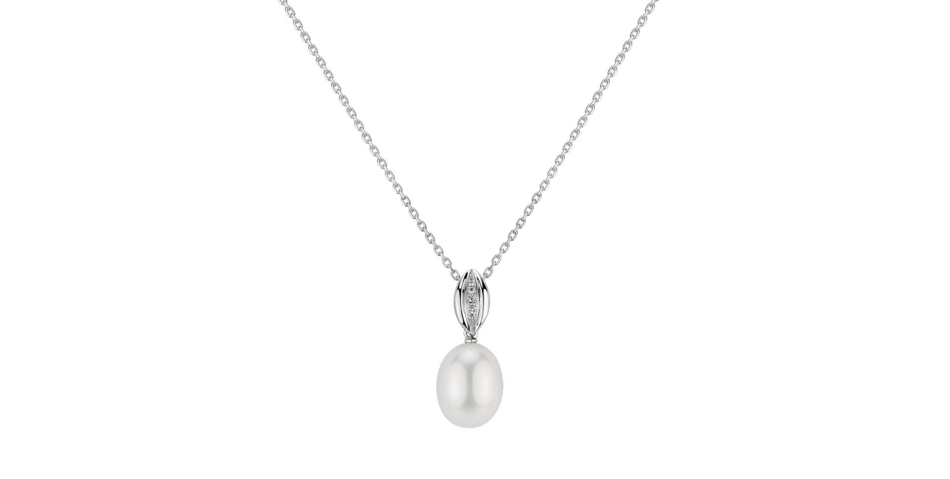 Diamond pendant with Pearl Pearly Coast