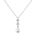 Diamond pendant with Pearl Cosmic Sea2