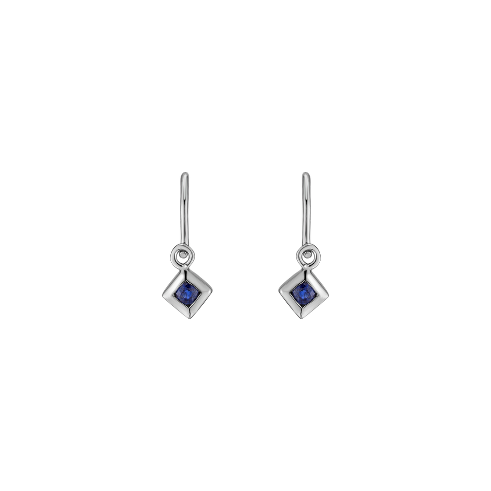 Children's earrings with Sapphire Graceful Youth
