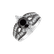 Ring with black and white diamonds Elden2