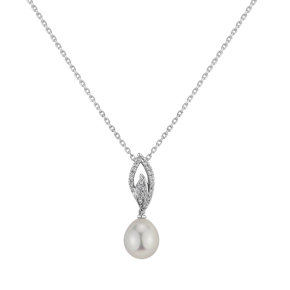 Diamond pendant with Pearl Atlantida Dream