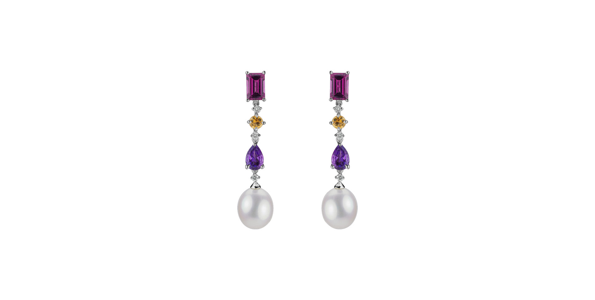 Diamond earrings and gemstones Murphy