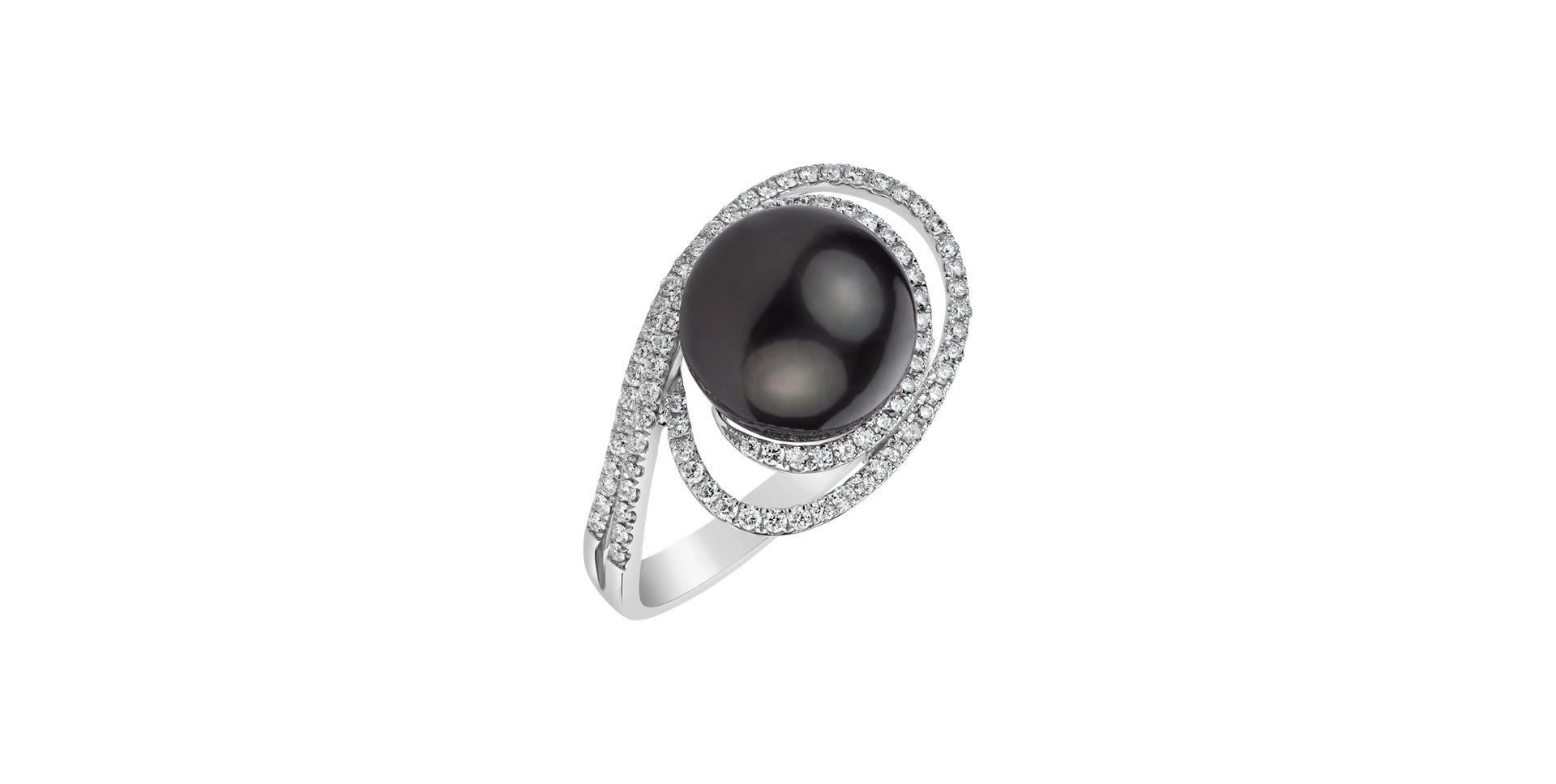Diamond ring with Pearl Dylan
