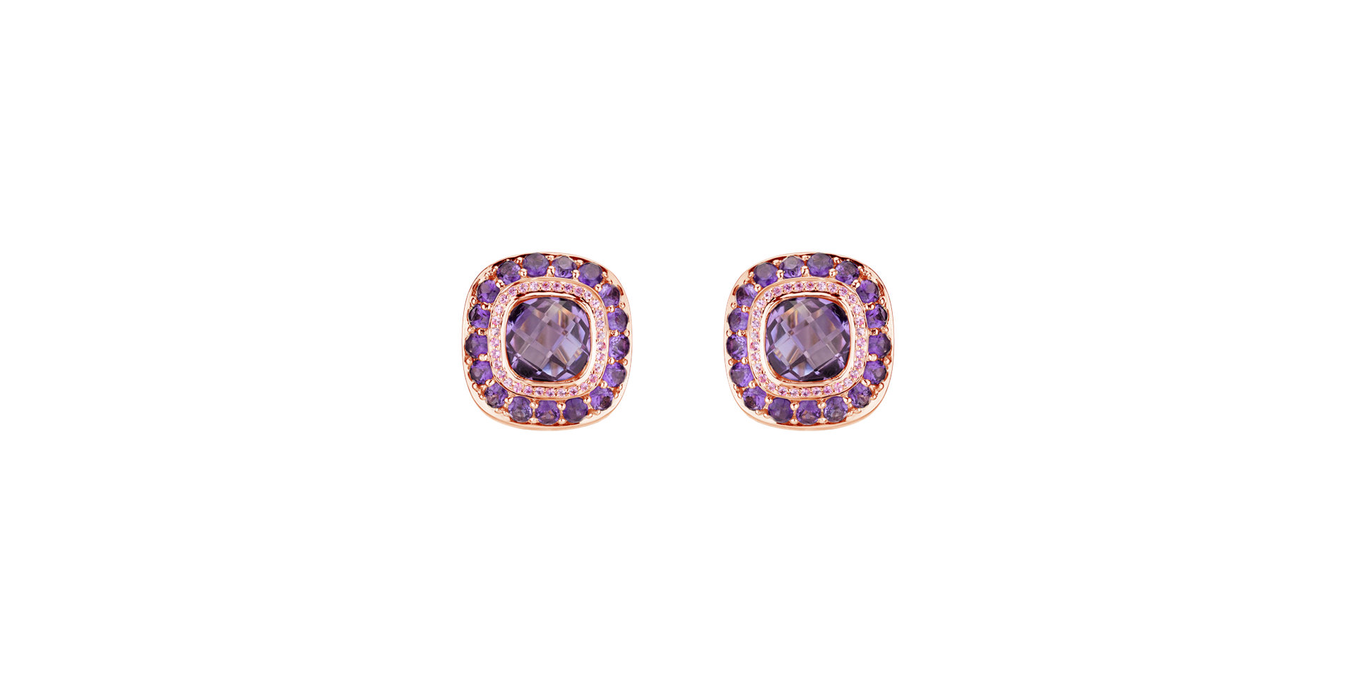 Earrings with Amethyst Signature Romance