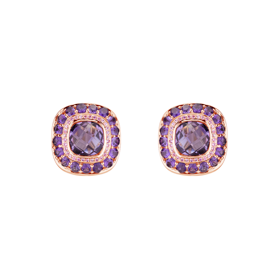 Earrings with Amethyst Signature Romance