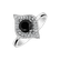 Ring with black and white diamonds Baroque Message2