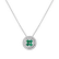 Diamond pendant with necklace and Emerald Paislee2