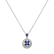 Diamond necklace with Sapphire Flower of Spring1