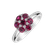 Diamond ring with Ruby Divine Blossom2