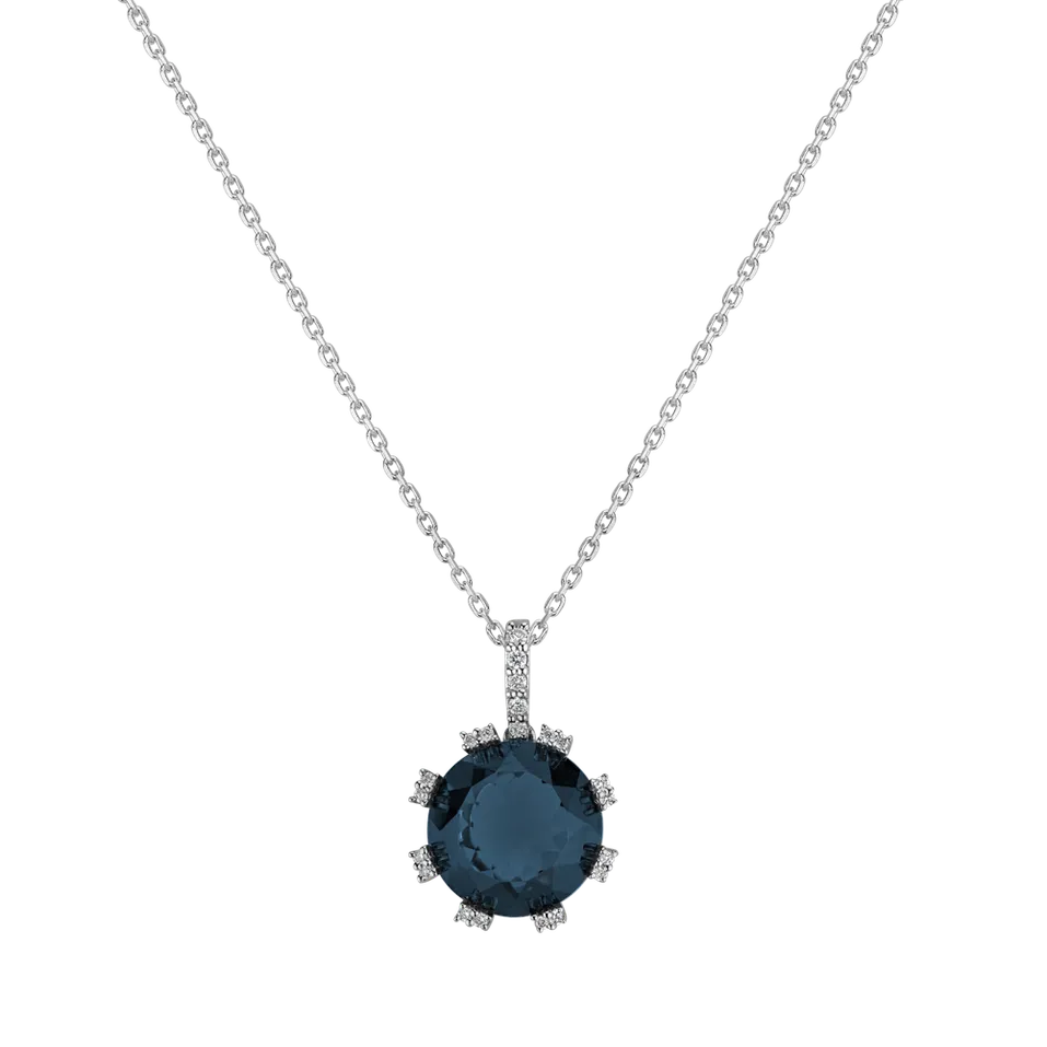 Diamond pendant with Topaz Celestial Spell