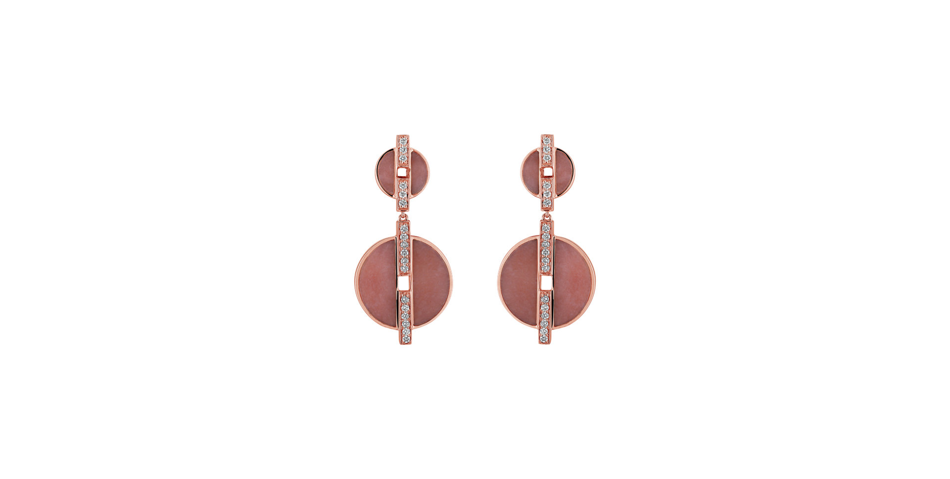 Diamond earrings and Chalcedony Surprendre