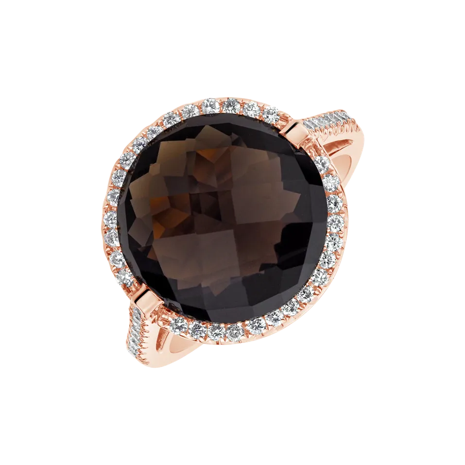 Diamond ring with Quartz Epifania