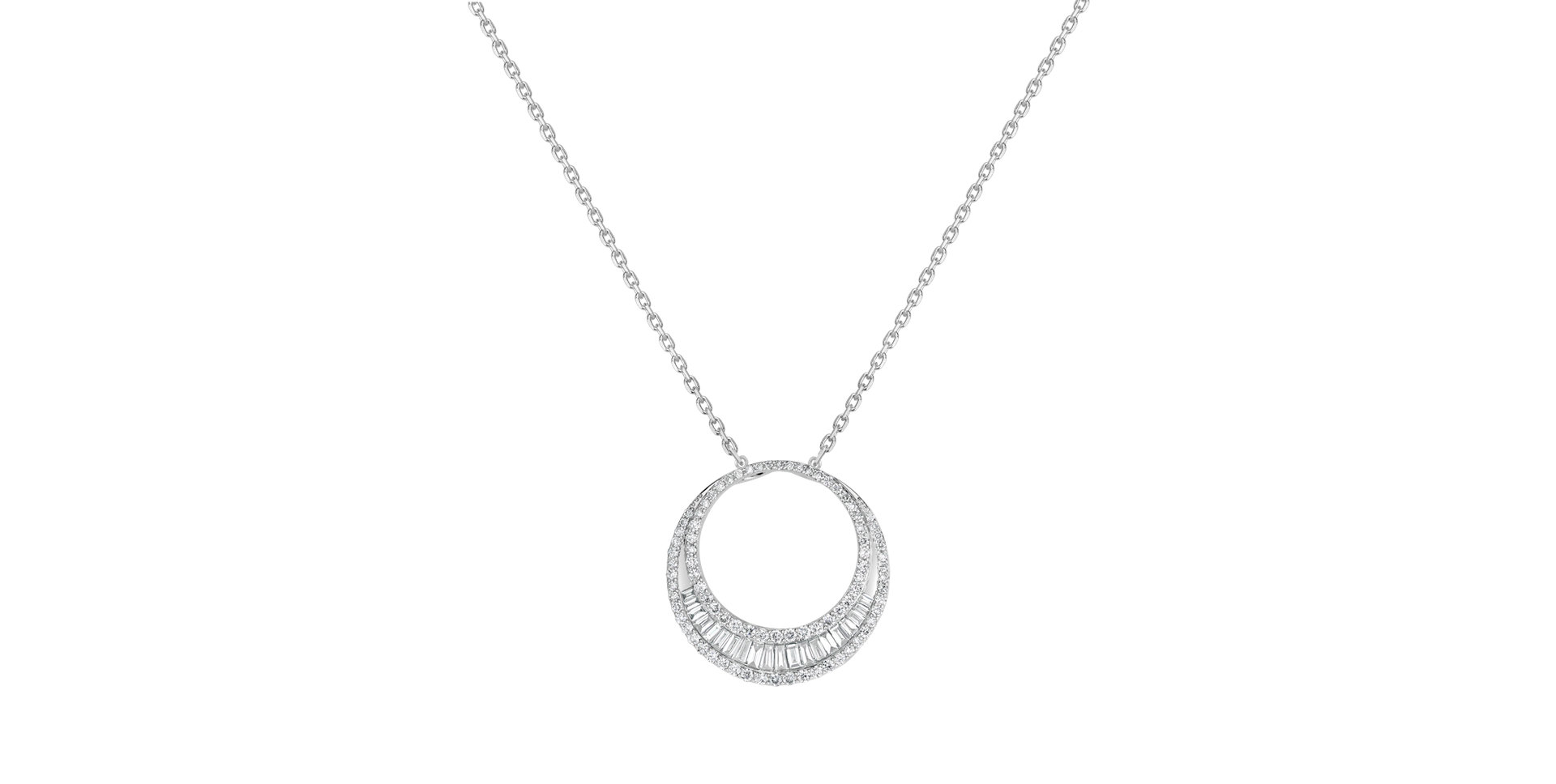 Diamond pendant Double Line
