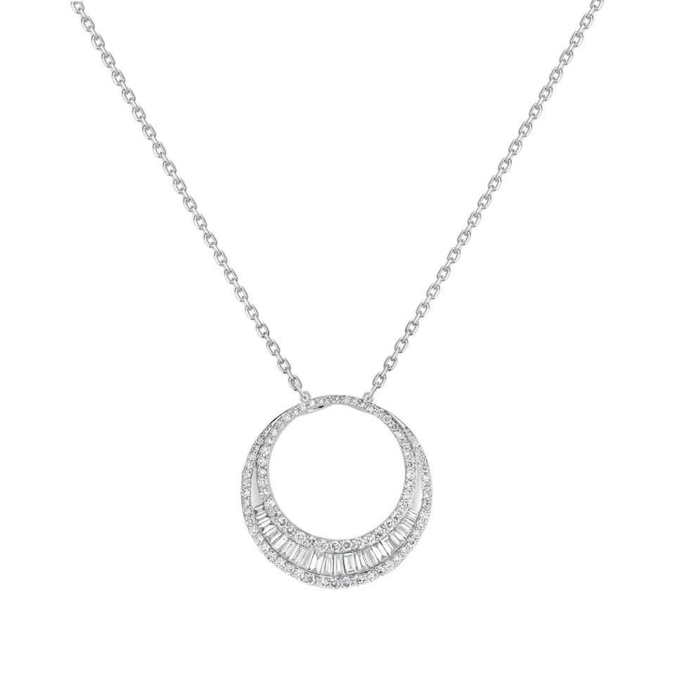 Diamond pendant Double Line