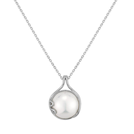 Diamond pendant with Pearl Pontus Magic