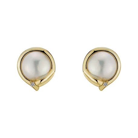 Earrings with Pearl diamonds Pearly Allure