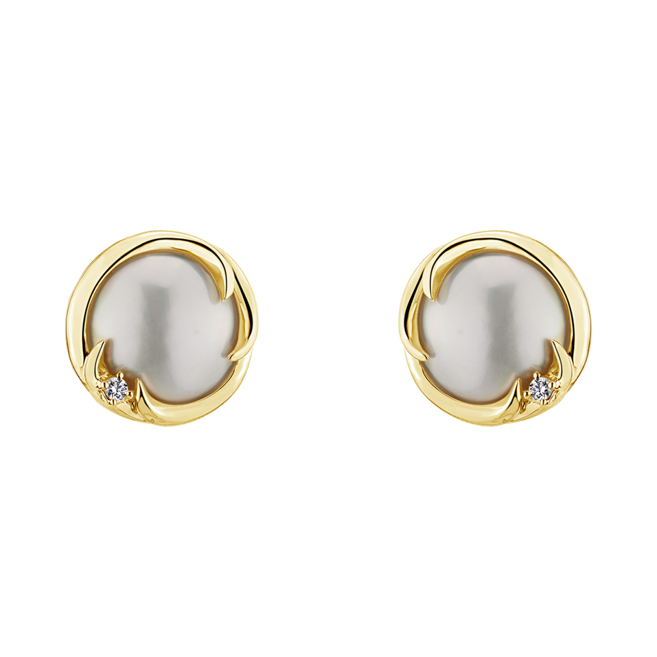 Earrings with Pearl diamonds Lola Waves