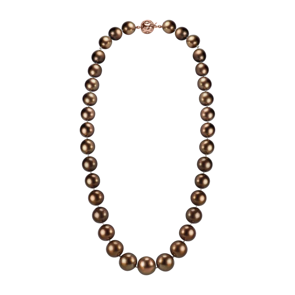 Diamond necklace with Pearl Apparition