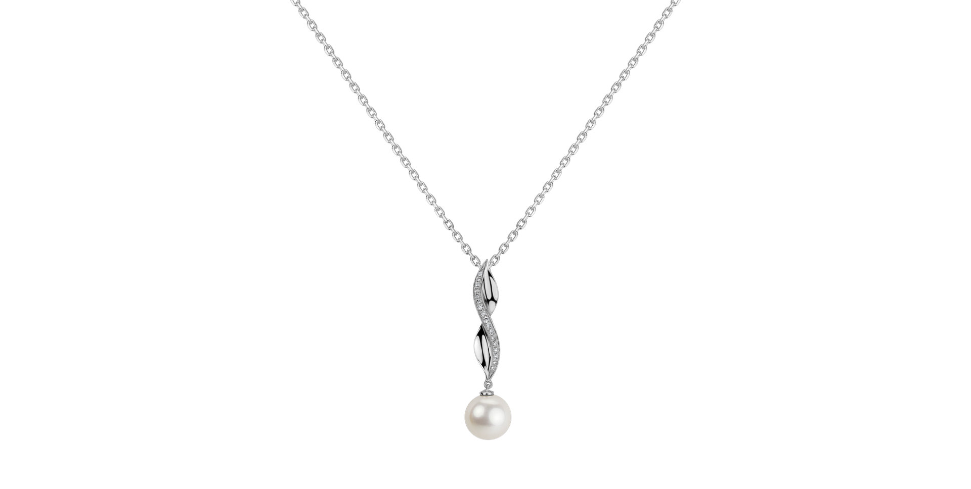 Diamond pendant with Pearl Unity Ocean