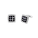 Diamond cufflinks with Onyx and Mother of Pearl Masculine Touch2