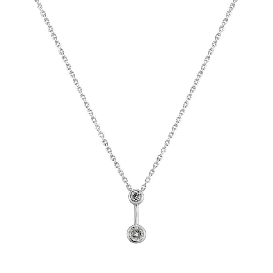 Diamond pendant with necklace Simple Wish